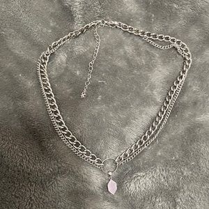 Double chain necklace